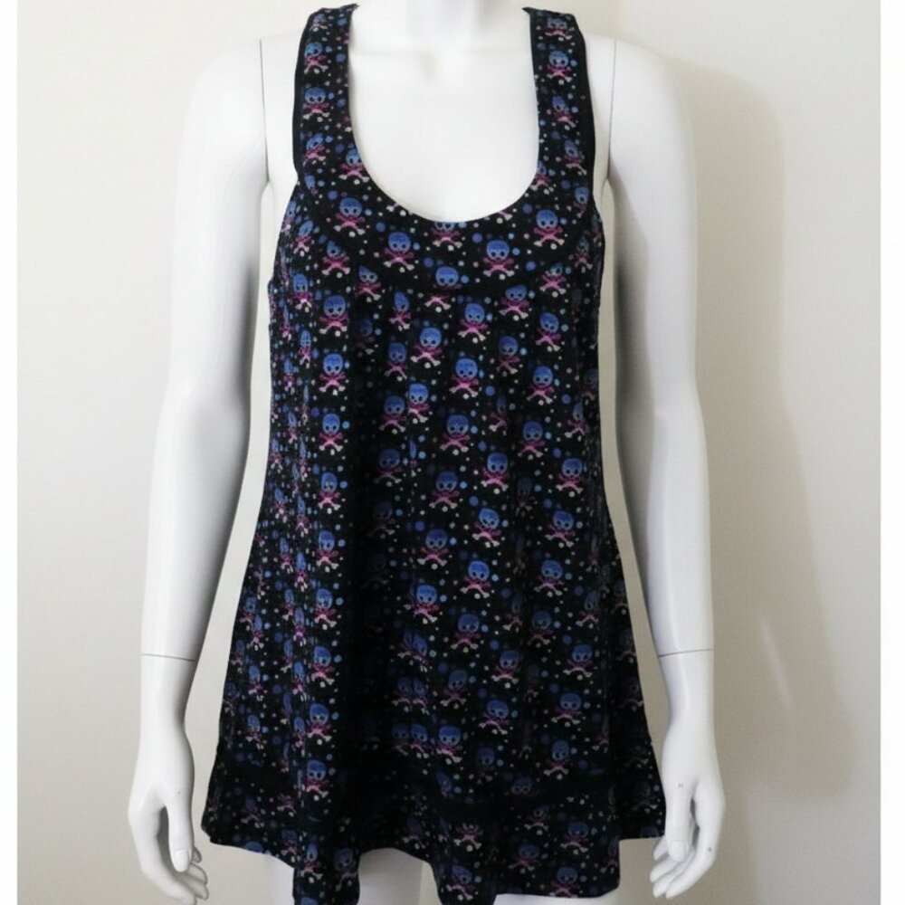 Morbid Threads Y2K Goth Skater Girl Size Large Women's Top